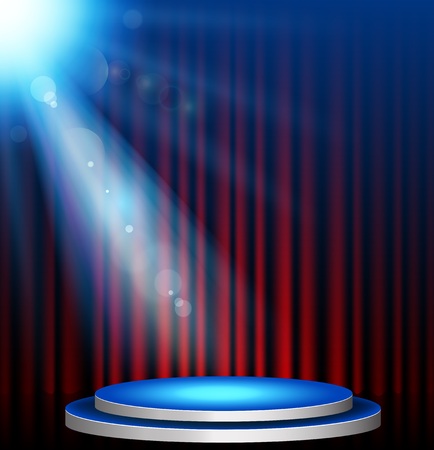 Stage lighting background with spotlight effectsのイラスト素材