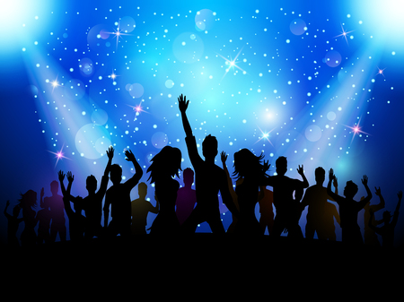 Night party backgroundのイラスト素材