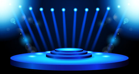 Stage lighting background with spotlight effectsのイラスト素材
