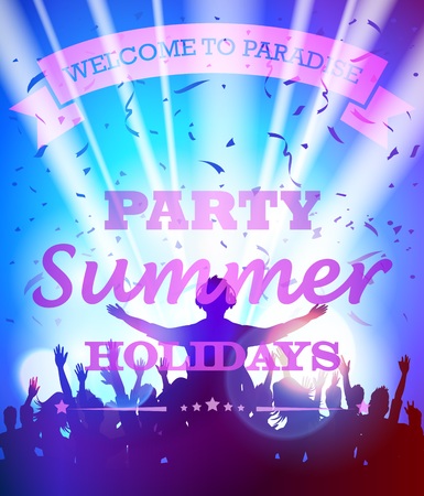 Party summer holidaysのイラスト素材