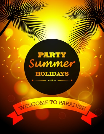 Party summer holidaysのイラスト素材