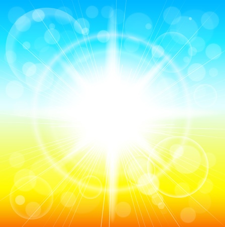 Summer sunshine backgroundのイラスト素材