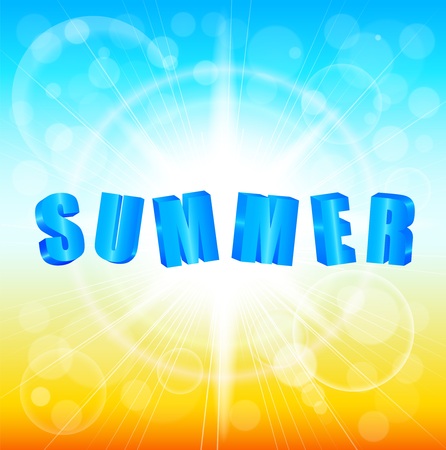 Summer sunshine backgroundのイラスト素材