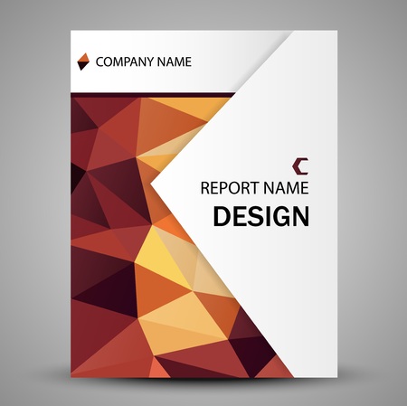Abstract colorful shape cover template designのイラスト素材
