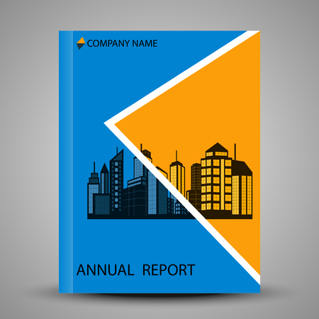 Annual report cover in abstract designのイラスト素材