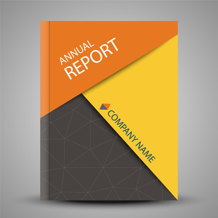Annual report cover in abstract designのイラスト素材