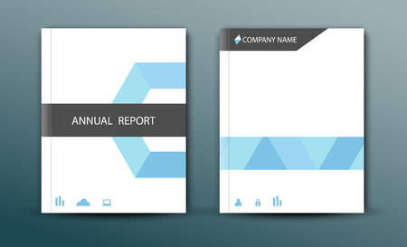 Annual report cover in abstract designのイラスト素材