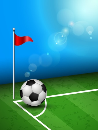 Vector Illustration Of Soccer Stadium. Football Arenaのイラスト素材