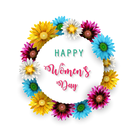 Vector Illustration Of Women's Day, March 8. Happy Mother's Dayのイラスト素材