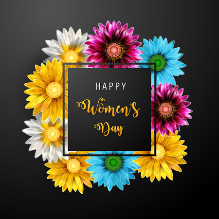 Vector Illustration Of Women's Day, March 8. Happy Mother's Dayのイラスト素材