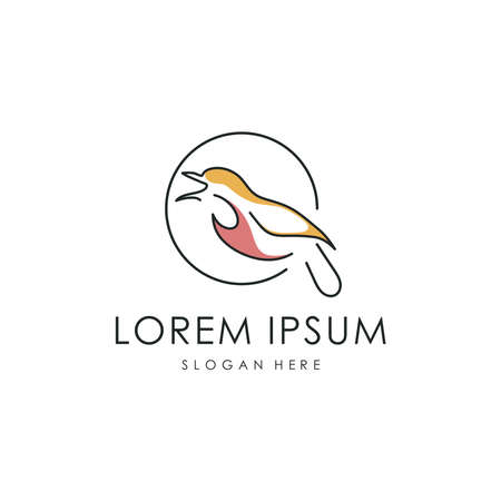 Vector illustration of Bird Logo designのイラスト素材