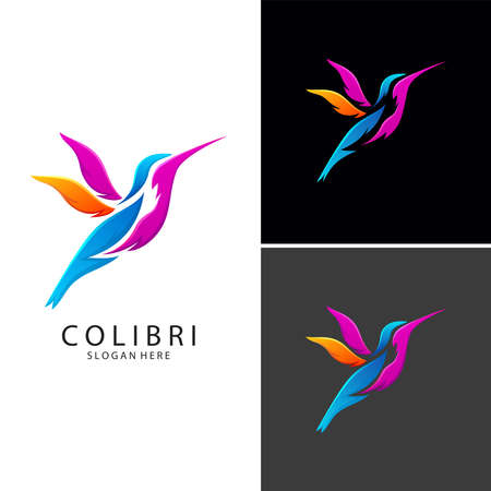 illustration of Cilibri bird logoの写真素材
