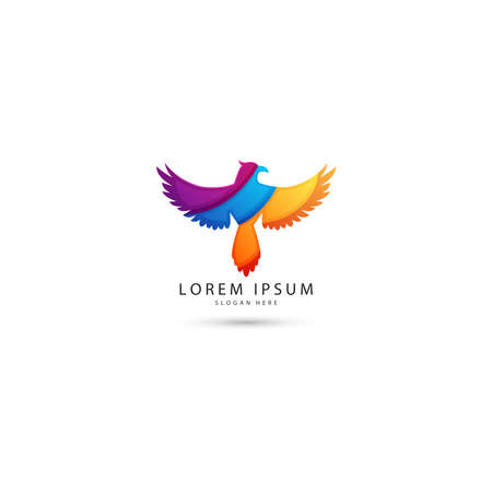 illustration of Eagle logo designの写真素材