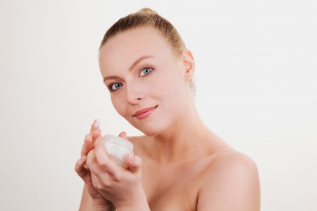 Pretty girl with natural make-upの写真素材