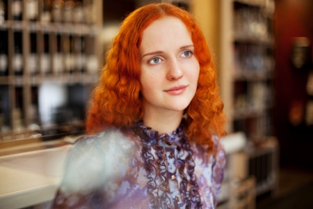 beautiful girl with red hair