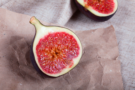 figs on a crumpled paperの写真素材
