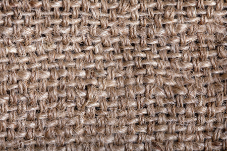 texture of the old rough jute bag - super macroの写真素材