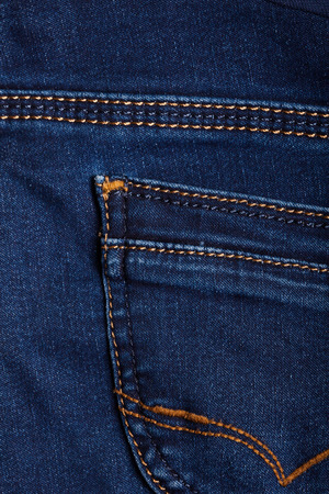 texture blue denim with pocketの写真素材