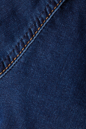 texture blue denim with stitchingの写真素材