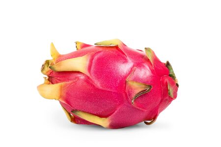 pitahaya fruit isolated on a white background.の写真素材
