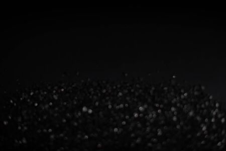Monochrome abstract frame background with bokeh defocused lights.の写真素材