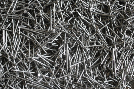 A scattering of nailsの写真素材