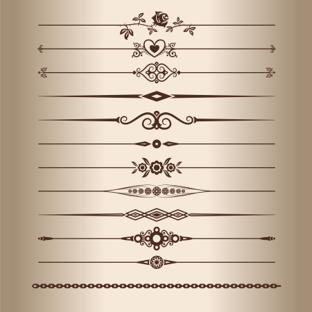 Decorative Lines Elements For A Vintage Design Decorative Line