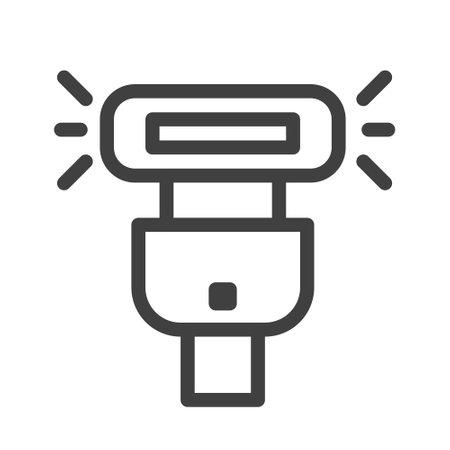 flashlight icon logo or illsutration design. perfect use for web, mobile app, pattern design etc.のイラスト素材