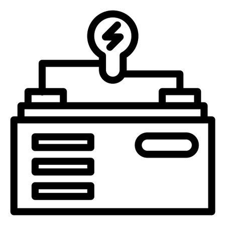 energy source icon logo or illustration with outline stroke style vector design. perfect use for web, mobile app, pattern, design etc.のイラスト素材