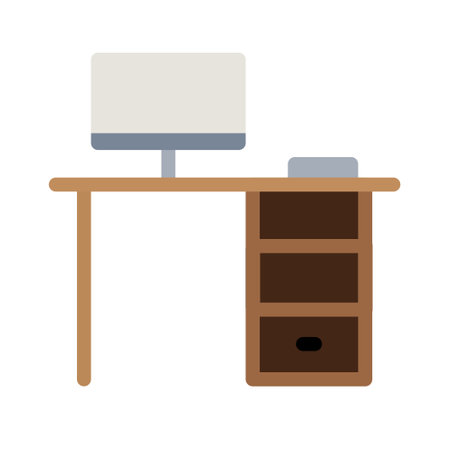 setup desktop icon logo with flat illustration style vector. great for use web, mobile app, pattern, design etc.のイラスト素材