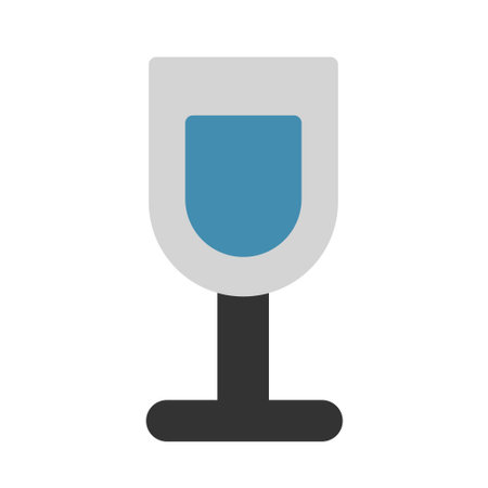 glass water icon logo with flat illustration style vector design. great for use web, mobile app, pattern, design etc.のイラスト素材