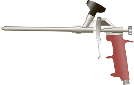 illustration construction pistol for use with foam cylindersのイラスト素材