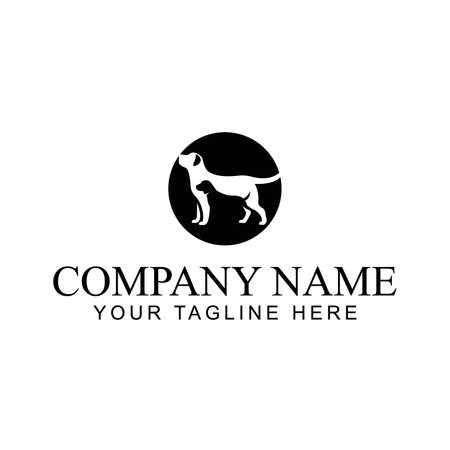 Pet care Dog care logoのイラスト素材