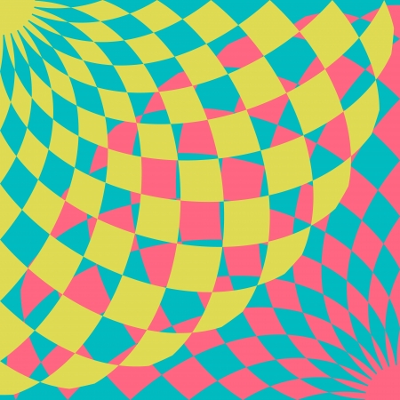 Abstract colorful mosaic pattern on light blue backgroundのイラスト素材