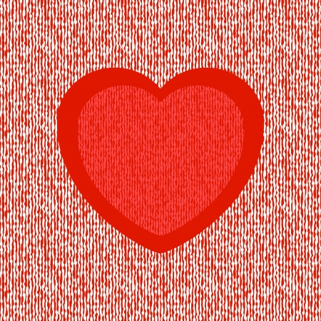 Bright abstract red heart on seamless liquid backgroundのイラスト素材