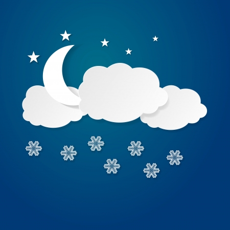 Christmas night abstract vector backgroundのイラスト素材