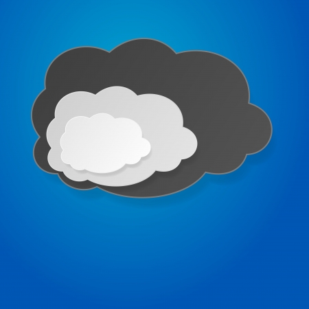 Storm clouds vector illustration backgroundのイラスト素材