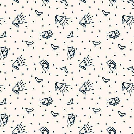 Background Payment in the online store and in the smartphone. A pattern for textiles or a substrate with icons on a white background. Doodle concept with money, clothes, discounts. Vector illustrationのイラスト素材