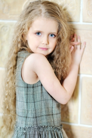 portrait of a beautiful little girlの写真素材