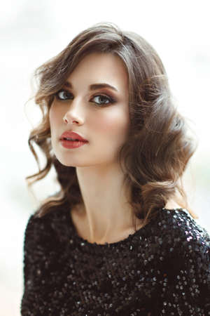 portrait of a beautiful girl glamorous girl
