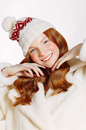 portrait of a beautiful girl glamorous girlの写真素材