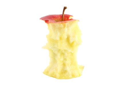apple core isolatedの写真素材