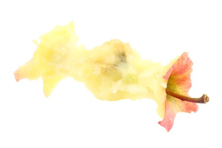 apple core isolatedの写真素材