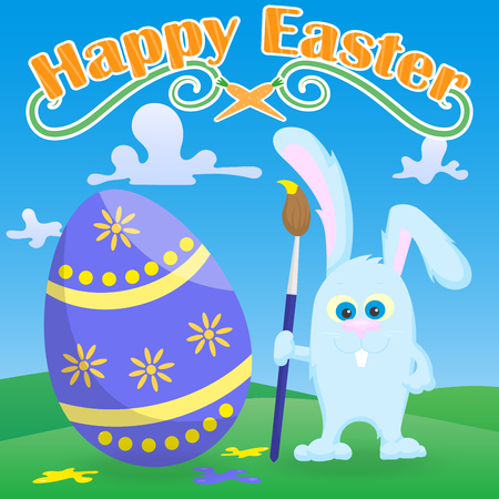 Greeting card for Easter.のイラスト素材