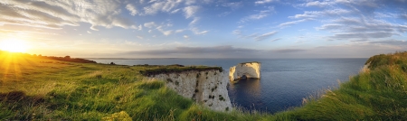 Old Harry Rocks on the Jurassic Coast in Dorsetの写真素材