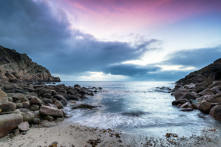 Sunrise at Penberth Cove a small beach near Land