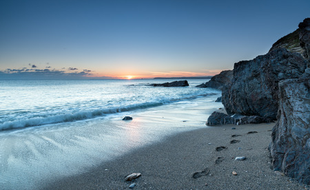 Hemmick beach on the south coast of Cornwall