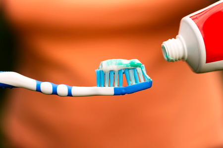 to brush teethの写真素材