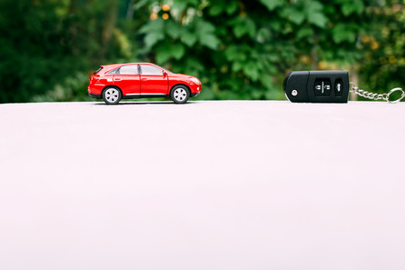 car and keysの写真素材