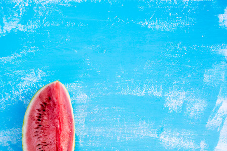 pieces of a ripe red water-melonの写真素材